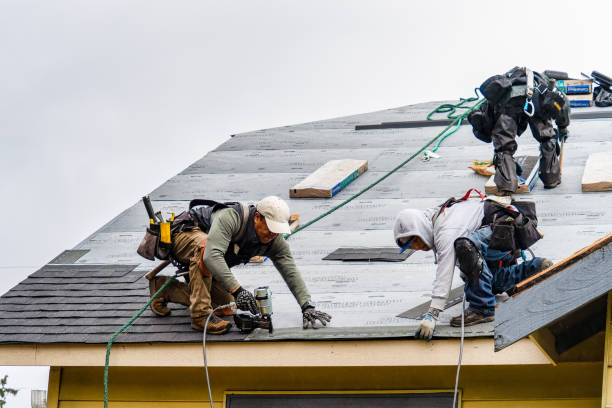 Professional Flat Roof Repair technician working in East Providence, RI